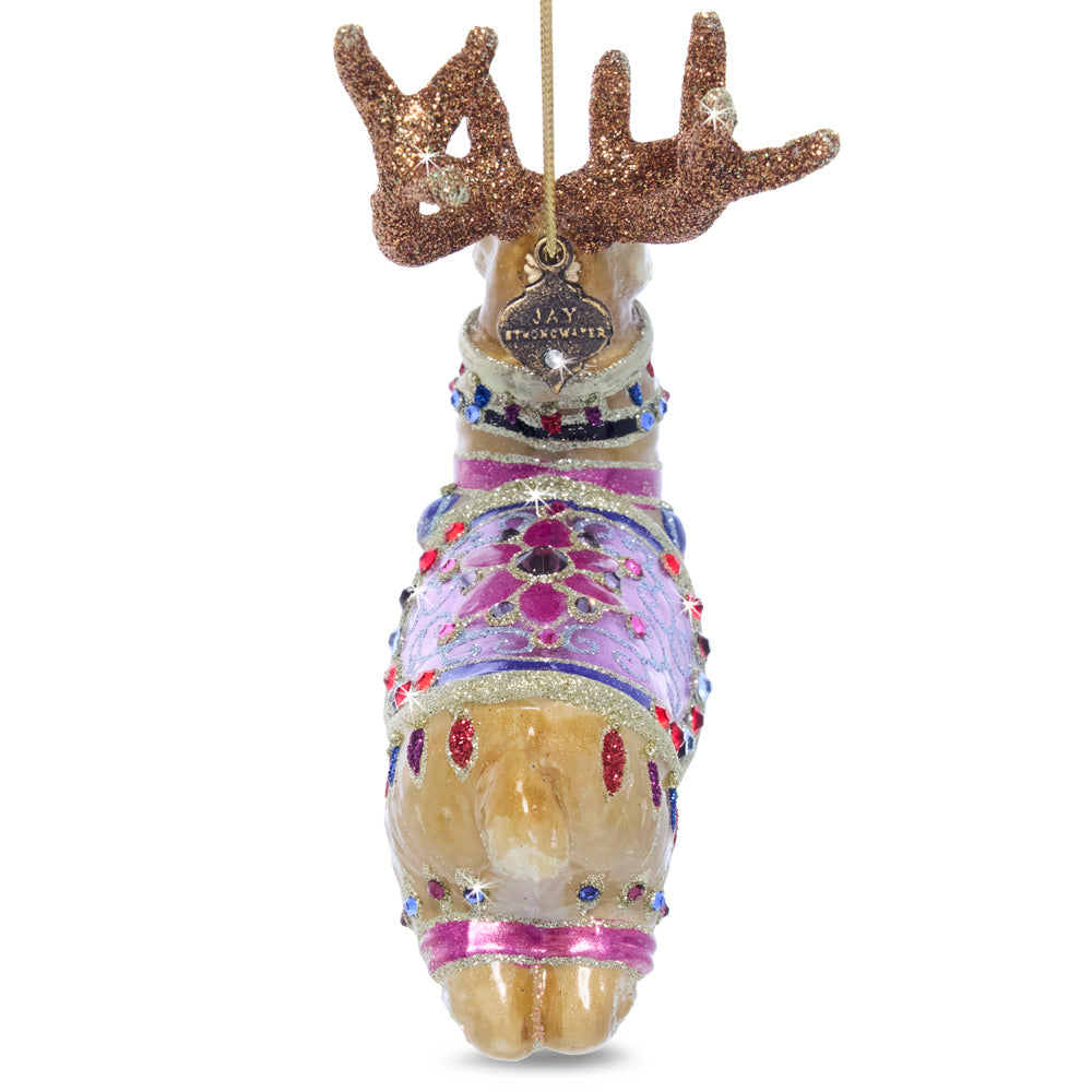 Prancer Glass Ornament