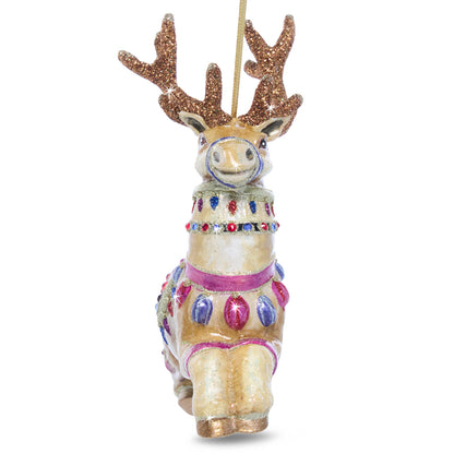 Prancer Glass Ornament