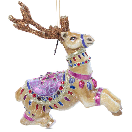 Prancer Glass Ornament