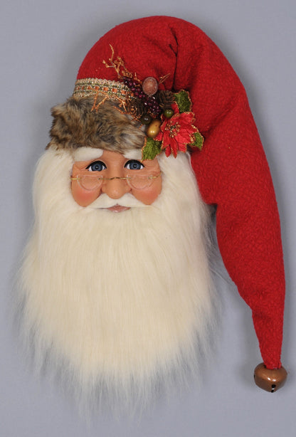 SH18-03 Woodland Santa Head Wall Hanger