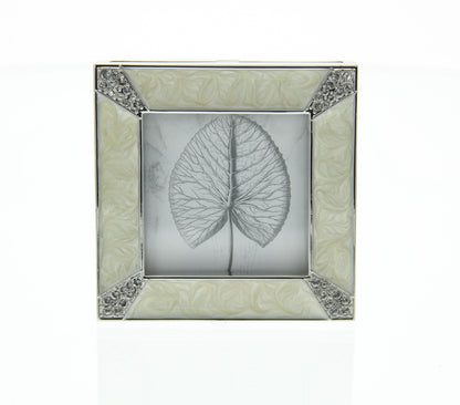 Leland Pave Corner 2" Frame - Crystal Pearl
