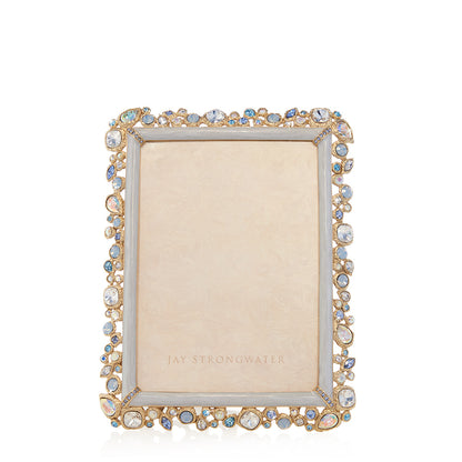 Leslie Bejeweled 5" x 7" Frame - Baby Blue
