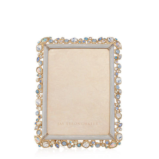 Leslie Bejeweled 5" x 7" Frame - Baby Blue