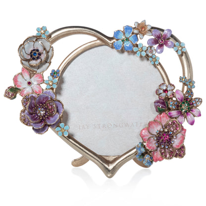 Prem 4" Round Heart Bouquet Frame - Flora