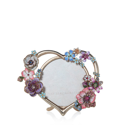 Prem 4" Round Heart Bouquet Frame - Flora