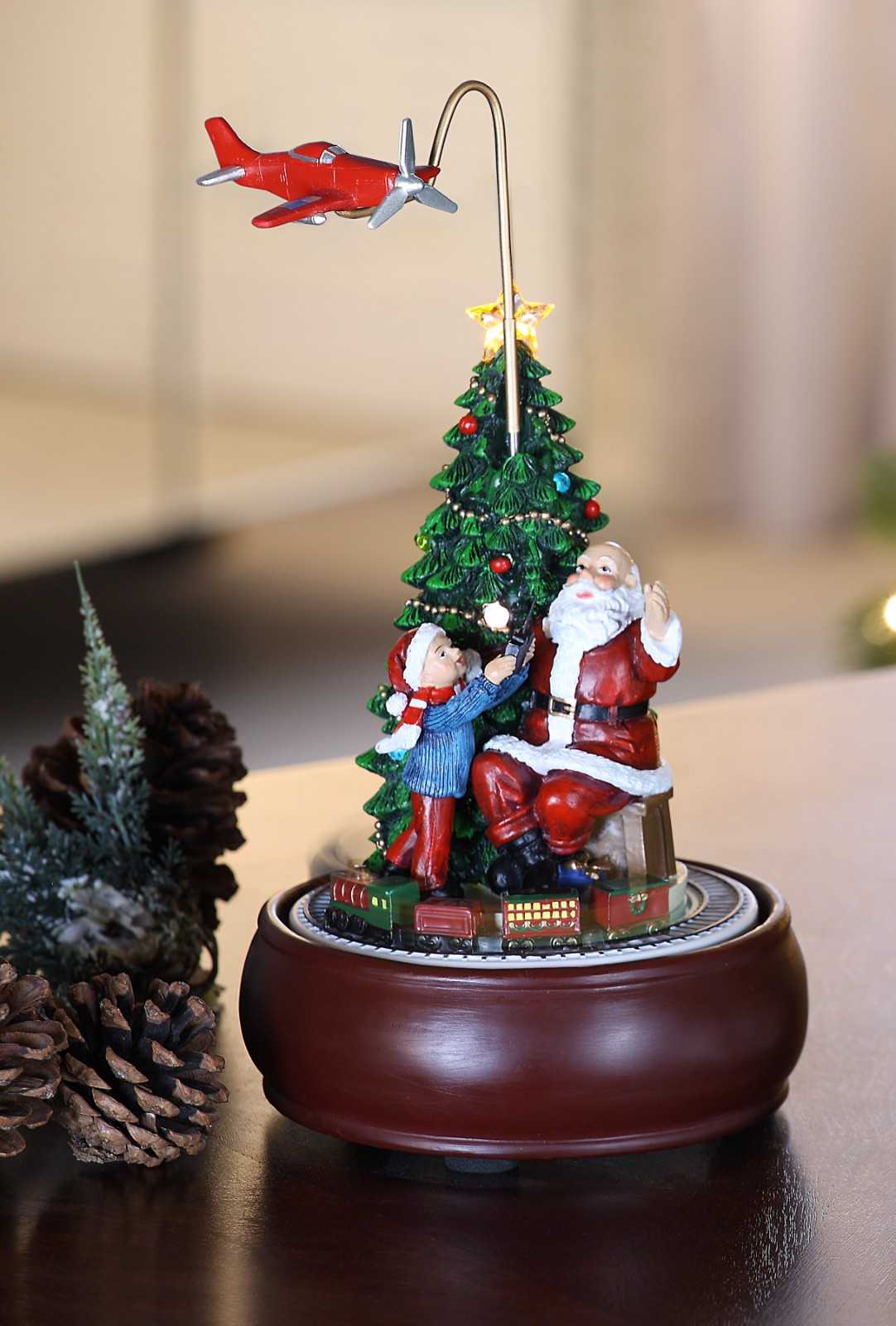 Santa w/ Revolving Airplane