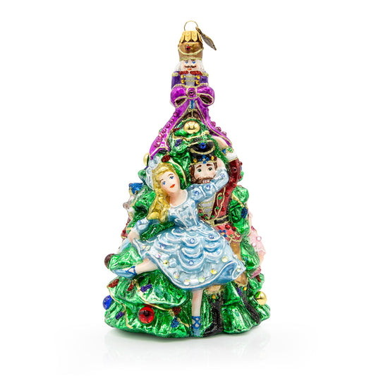 Clara and the Nutcracker Glass Ornament