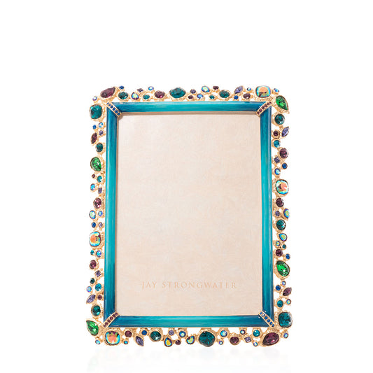 Leslie Bejeweled 5" x 7" Frame - Peacock